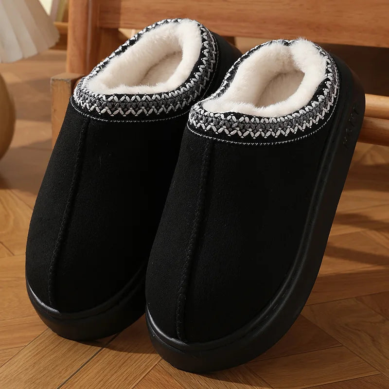 Plush Comfort Platform Home Slippers