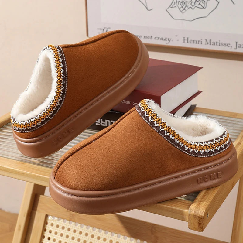 Plush Comfort Platform Home Slippers
