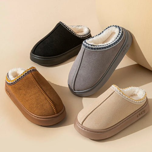 Plush Comfort Platform Home Slippers